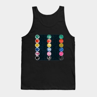 Power Coins, Zords and Helmets Tank Top